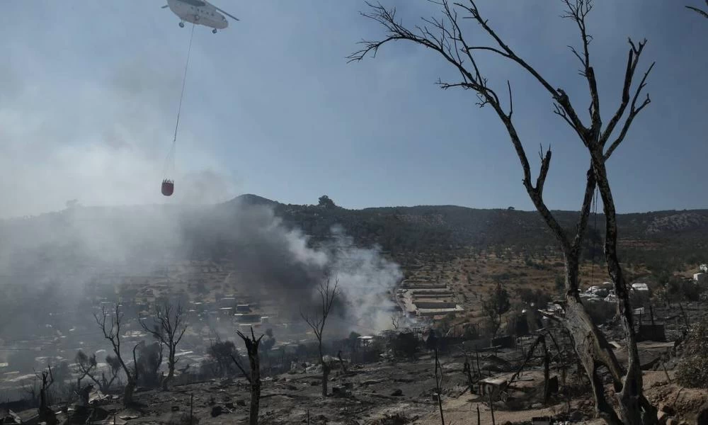 Φωτιά στο ΚΥΤ της Σάμου: «Το 99% των πυρκαγιών έχει ανθρώπινο χέρι» τονίζει ο υποστράτηγος της Πυροσβεστικής